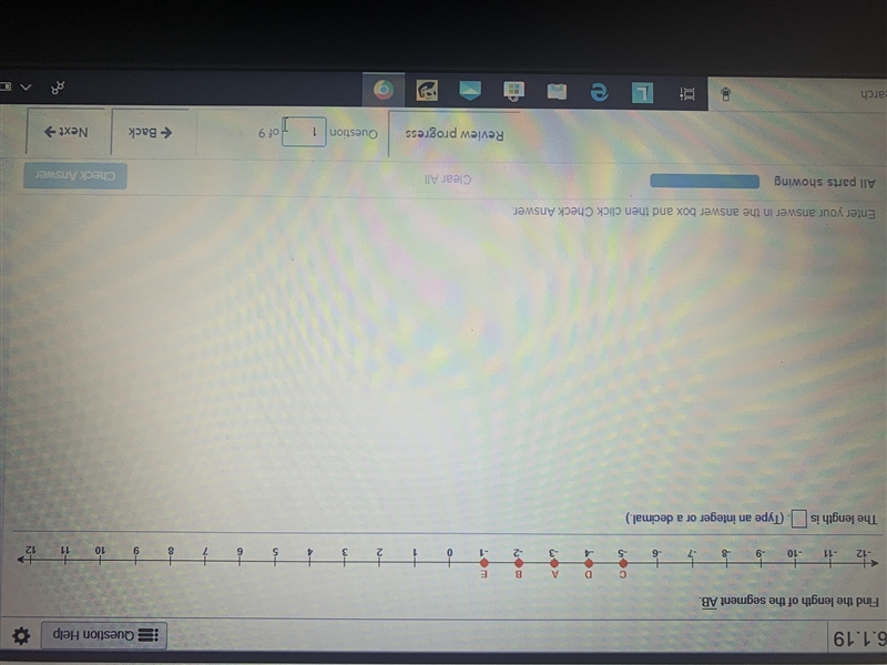 Find the length of the segment b-example-1