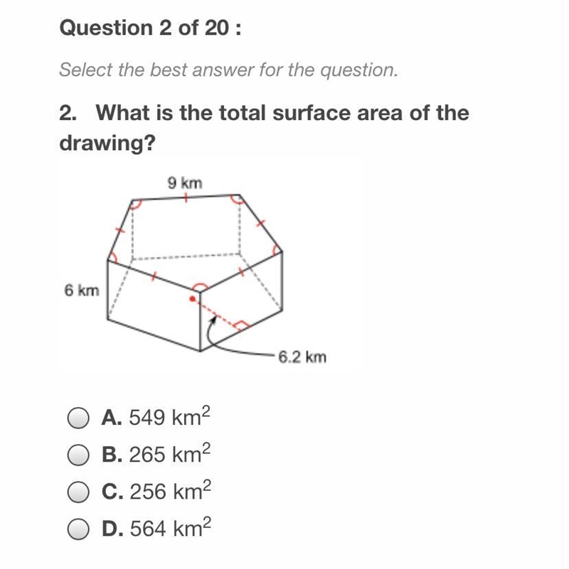 What is the total surface area of the drawing?-example-1