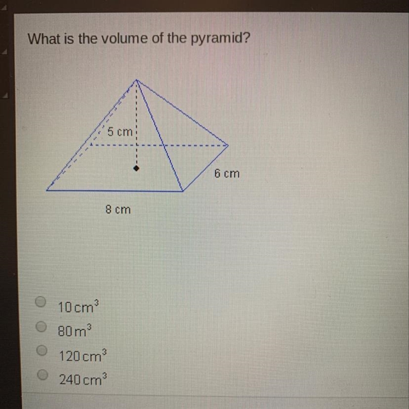 What is the volume of the pyramid?-example-1