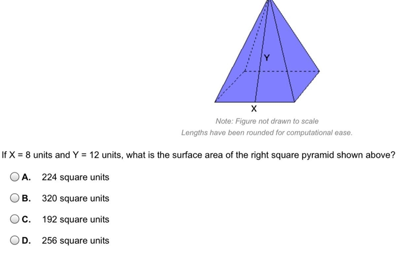 What is the surface area of the right square pyramid shown above ?-example-1