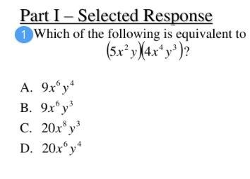 25 points! Just checking is the answer 20y^8y^3-example-1