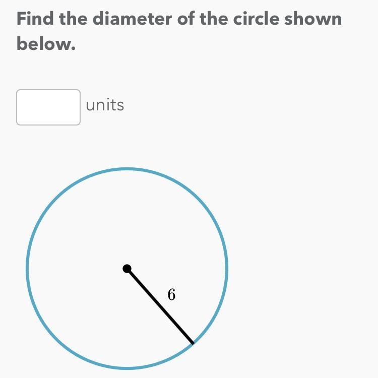 What is the diameter of the circle shown below?-example-1