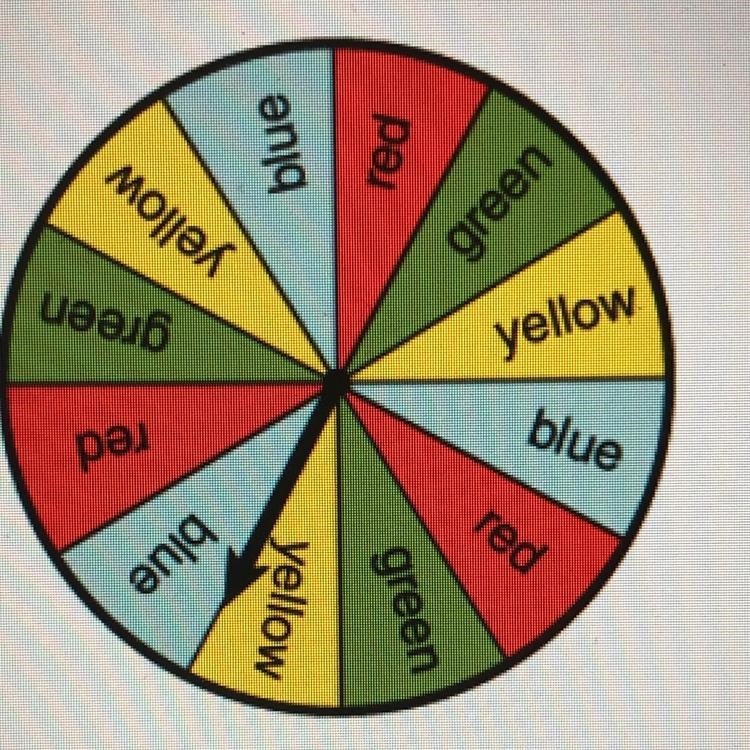 Event A: stops on red Event B: stops on yellow Find P(A or B) A.) 1/4 B.) 1/8 C.) 1/2 D-example-1