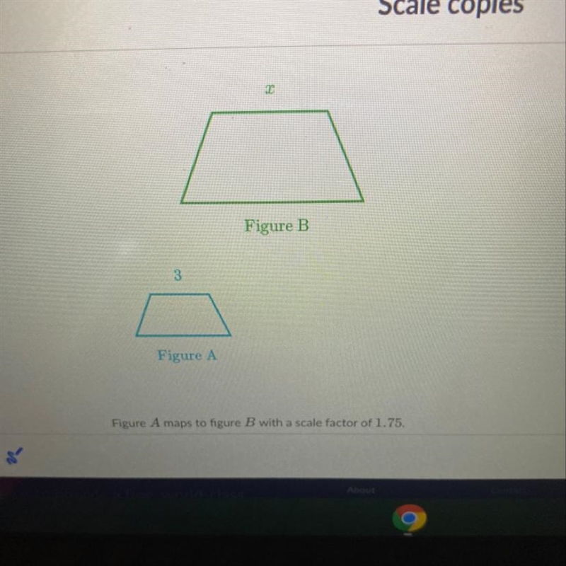 What is the value of x-example-1