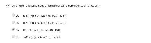 Which of the following ordered pairs represents a function? PLEASE HELP​-example-1