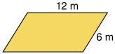 What is the perimeter of the parallelogram? 18 m 24 m 36 m-example-1