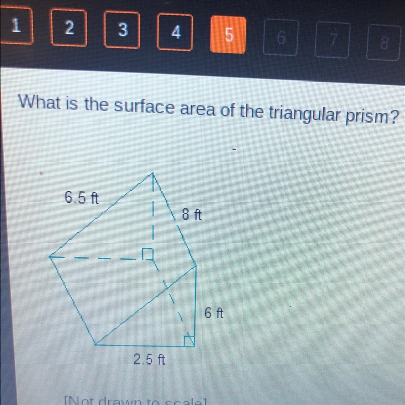 What is the surface area of the triangular prism?-example-1