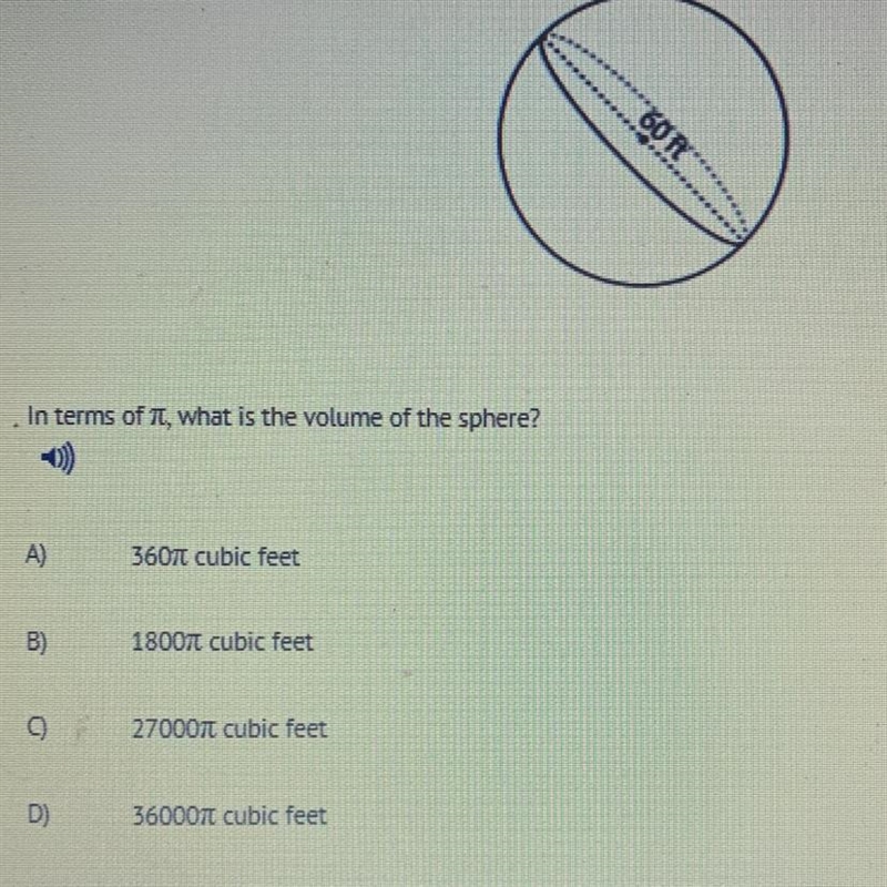 In terms of power is the volume of the sphere-example-1