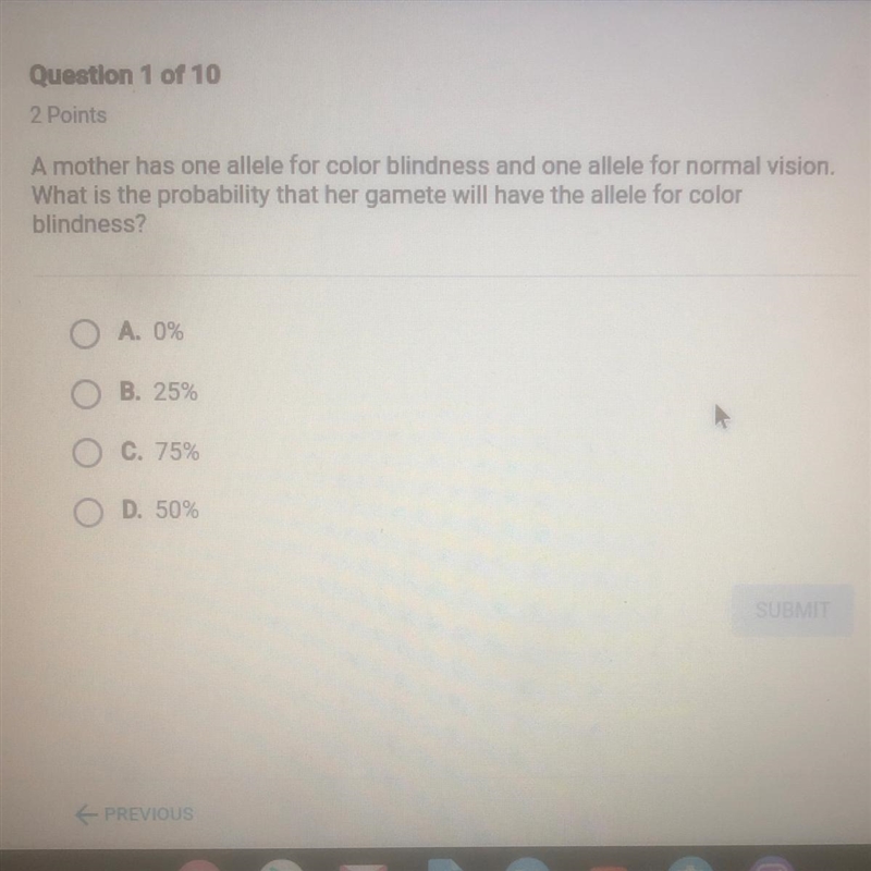 A mother has one allele for color blindness and one allele for normal vision What-example-1