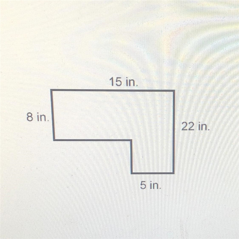 What is the area of this figure 180 square inches 190 square inches 45 square inches-example-1