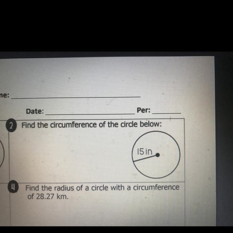 Find the circumference of the circle below-example-1