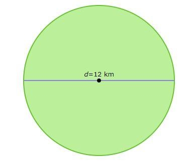 The diameter of a circle is 12 kilometers. What is the circle's circumference?-example-1