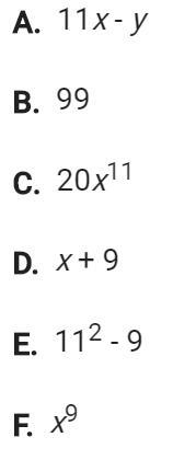 PLEASE HELP! Which of the following are monomials? Check all that apply.-example-1