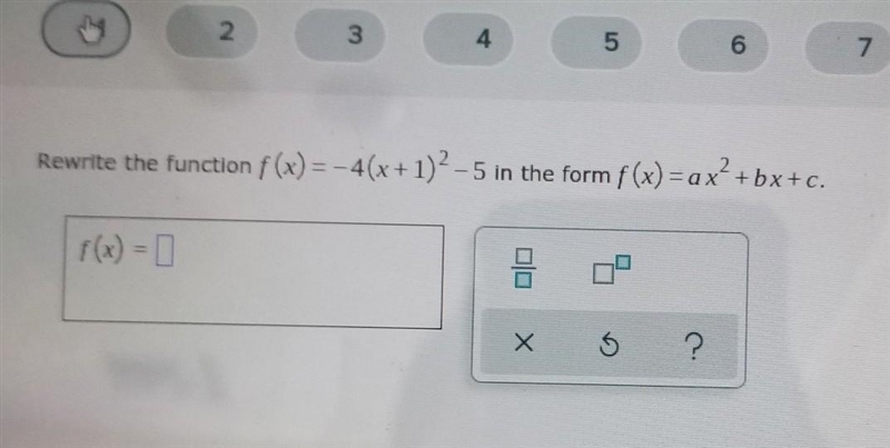 30 POINTS (8th grade algebra) Rewrite the function Thanks ​-example-1