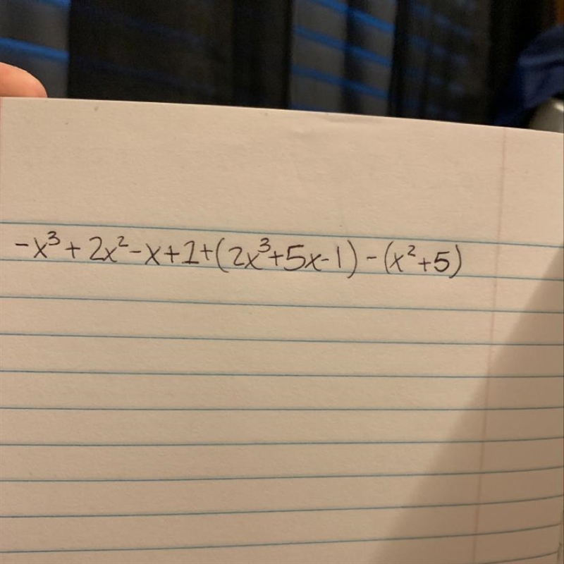 Add or Subtract polynomial expressions-example-1