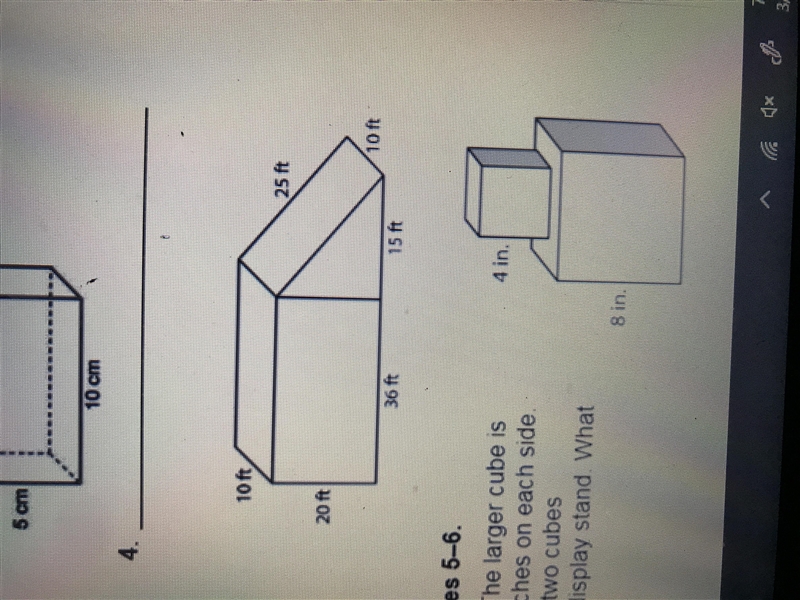 Find the surface area of number 4, last one!-example-1