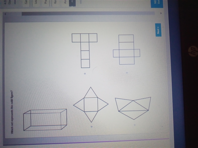 Which net represents this solid figure?-example-1