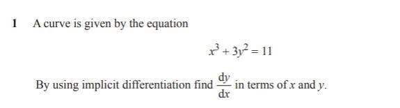 Solve the curve equation x^3 + 3y ^2 = 11-example-1