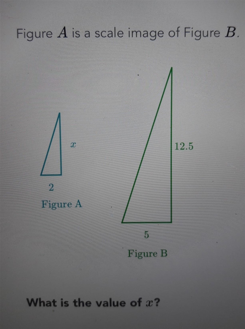 Figure A is a scale image of Figure B.​-example-1