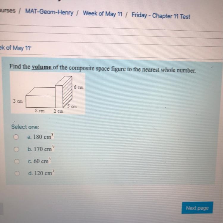 Find the volume of the composite space figure to the nearest whole number.-example-1