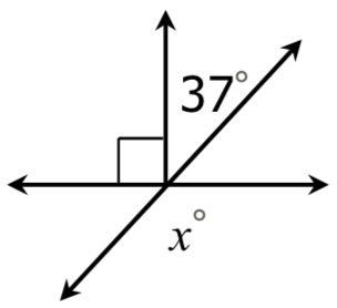 Find the missing angle.-example-1