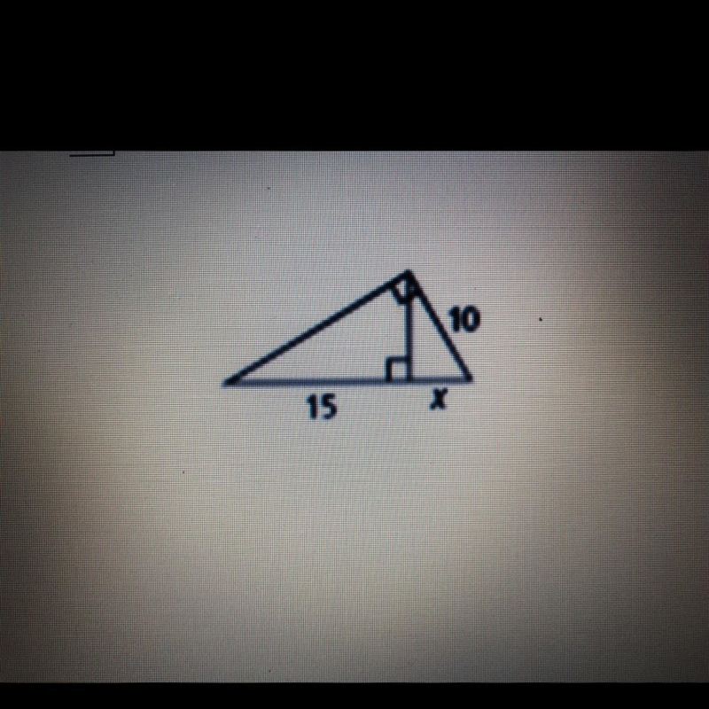 Find the value of x !!!-example-1