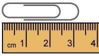 Measure the length of the paper clip to the nearest tenth of a centimeter.-example-1