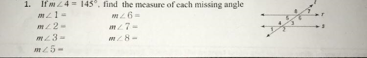 Find the measure of each missing angle-example-1