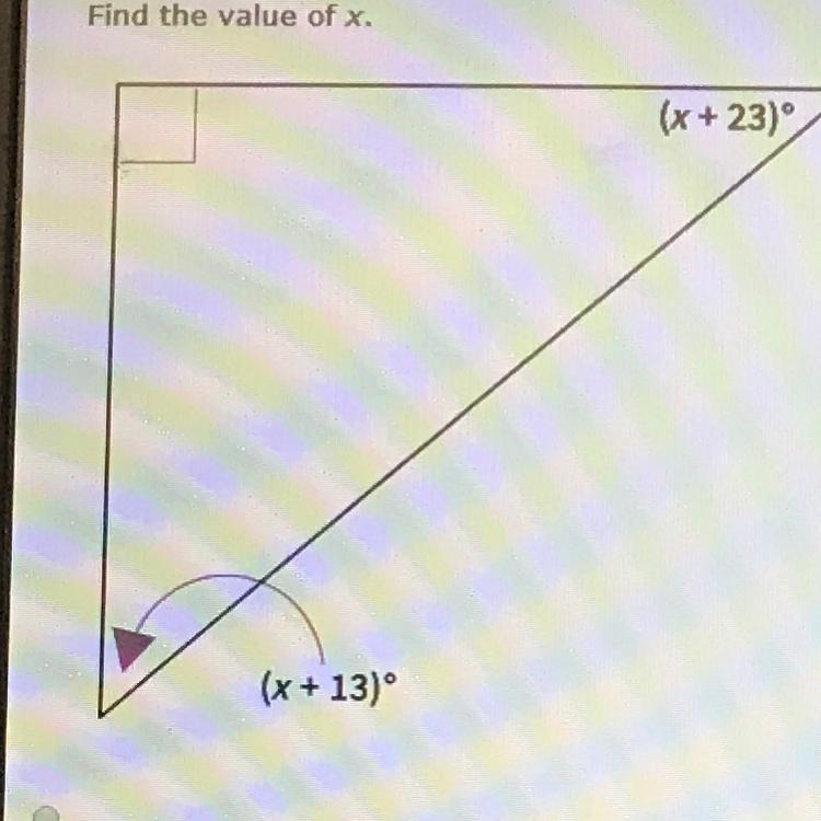 Find the value of x A. 18 B. 27 C. 50 D. 40-example-1