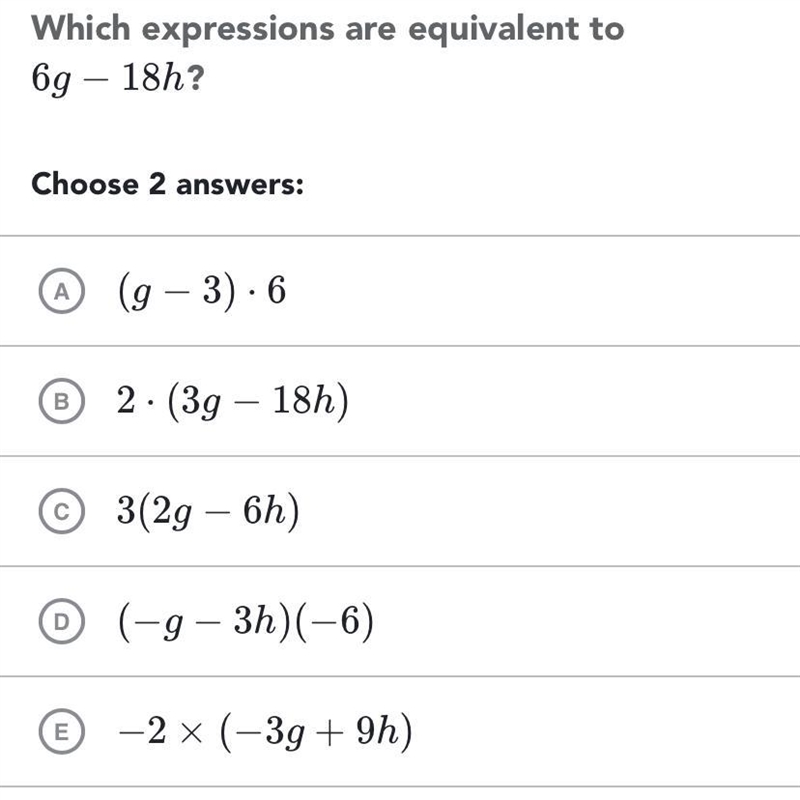 Which expressions are equivalent ?-example-1