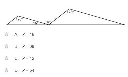 If the triangles are similar, what is the value of x?-example-1