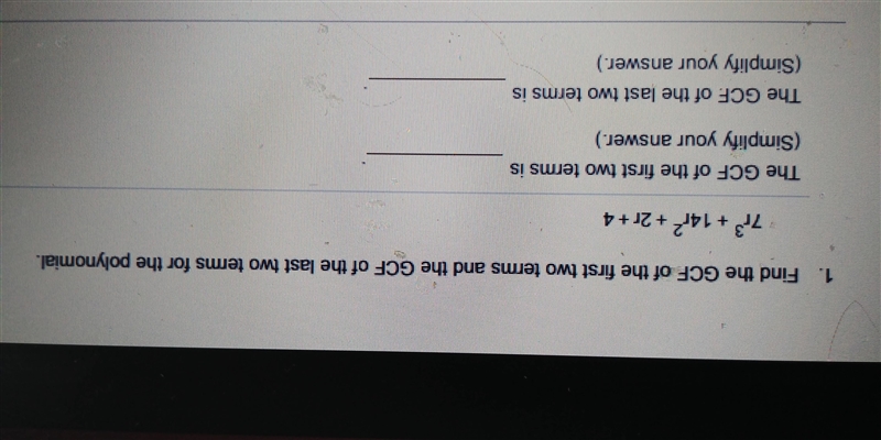 Please help i dont know what to do for #1 we never went over it.Help asap Please. You-example-1