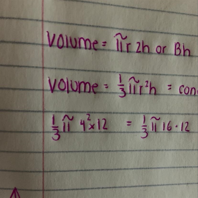 Volume of a cone please!!-example-1