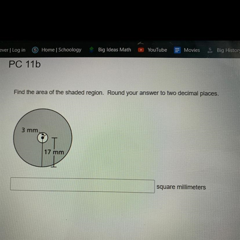 Find the area of the shaded region. Round your answer to two decimal places.-example-1