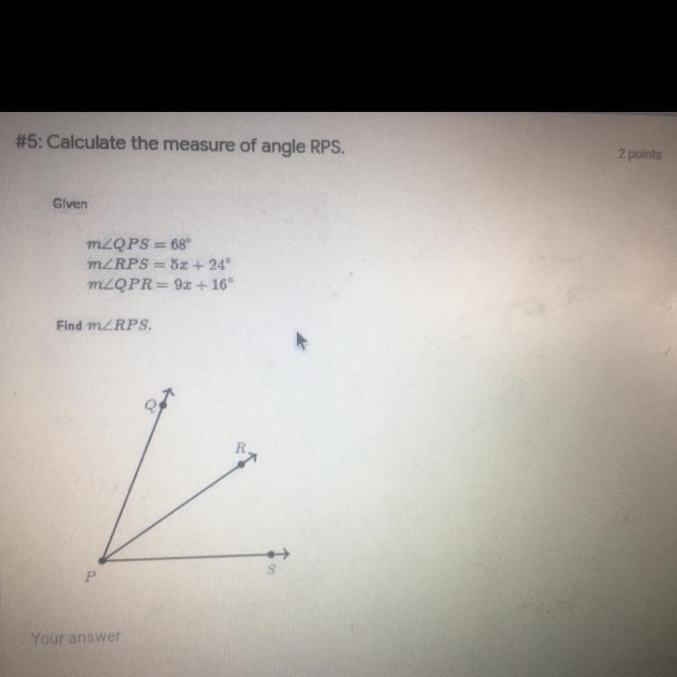 What’s the measure of angle RPS-example-1