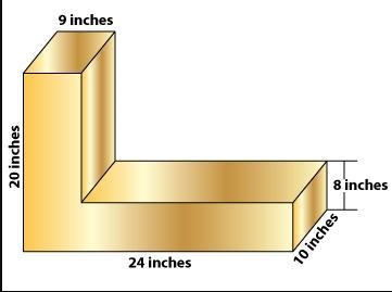 What is the total surface area of the figure shown?-example-1