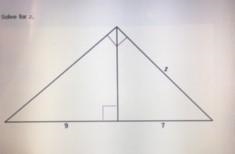 Solve for z: a) 4√7 b) 3√7 c) 51 d) 12-example-1