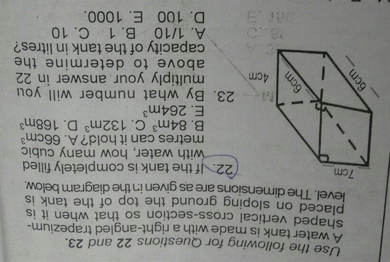 Please I need help with this question. No 22. Is very important. Thank you.​-example-1