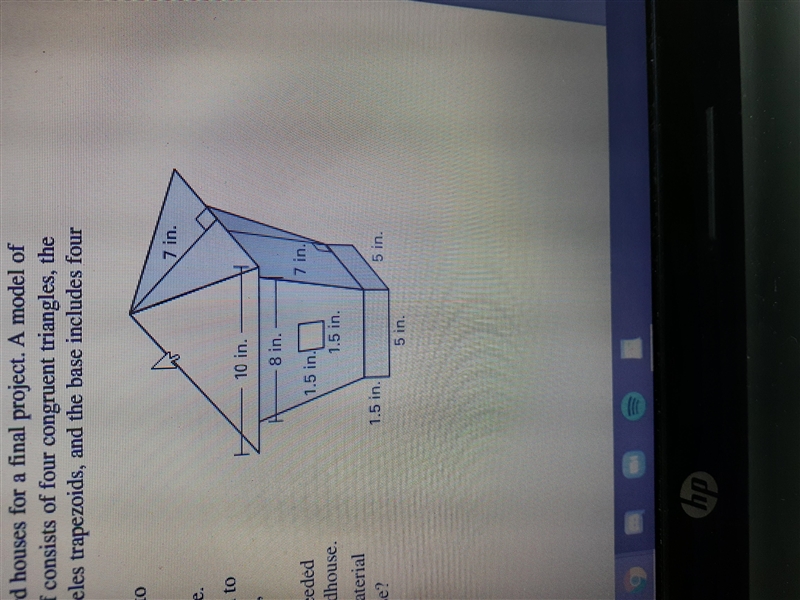 A bluebird house should have a 5 inch by 5 inch floor, a height ranging from 8 inches-example-1