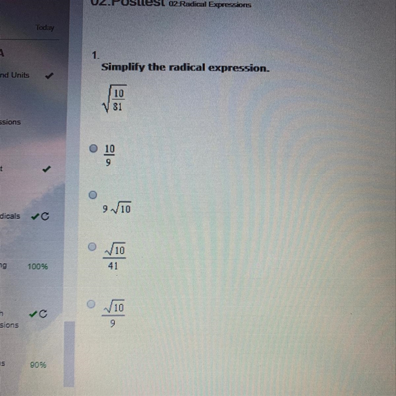 ❗️10 points❗️ 1. simplify the radical expression. pleassee-example-1