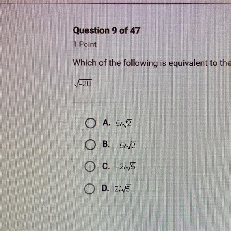 Which of the following is equivalent to the expression below?-example-1