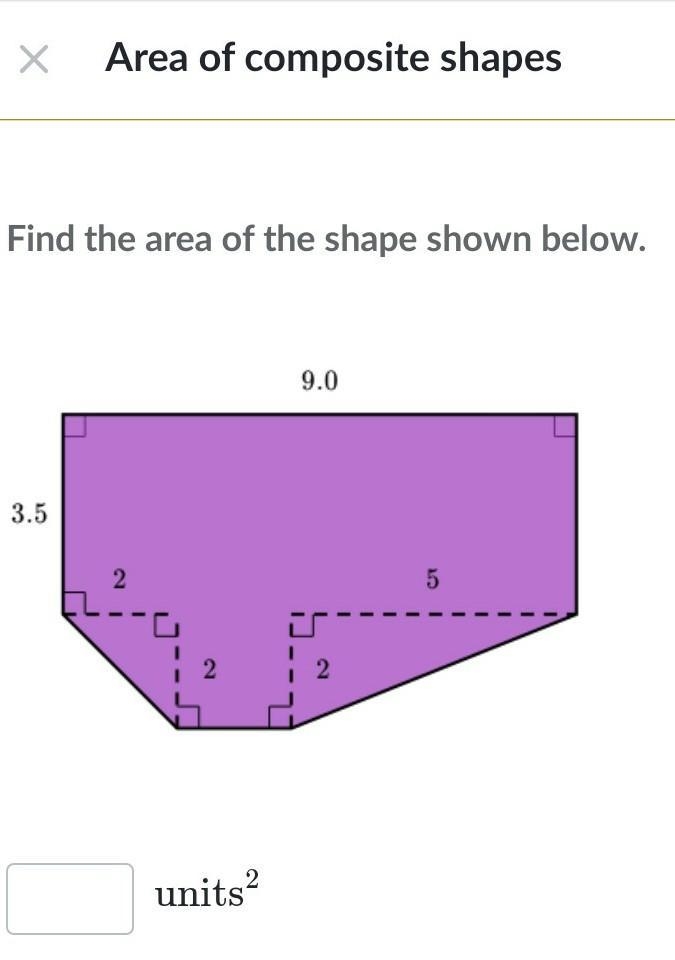 Find the area of the shape shown below. Plz I need help​-example-1