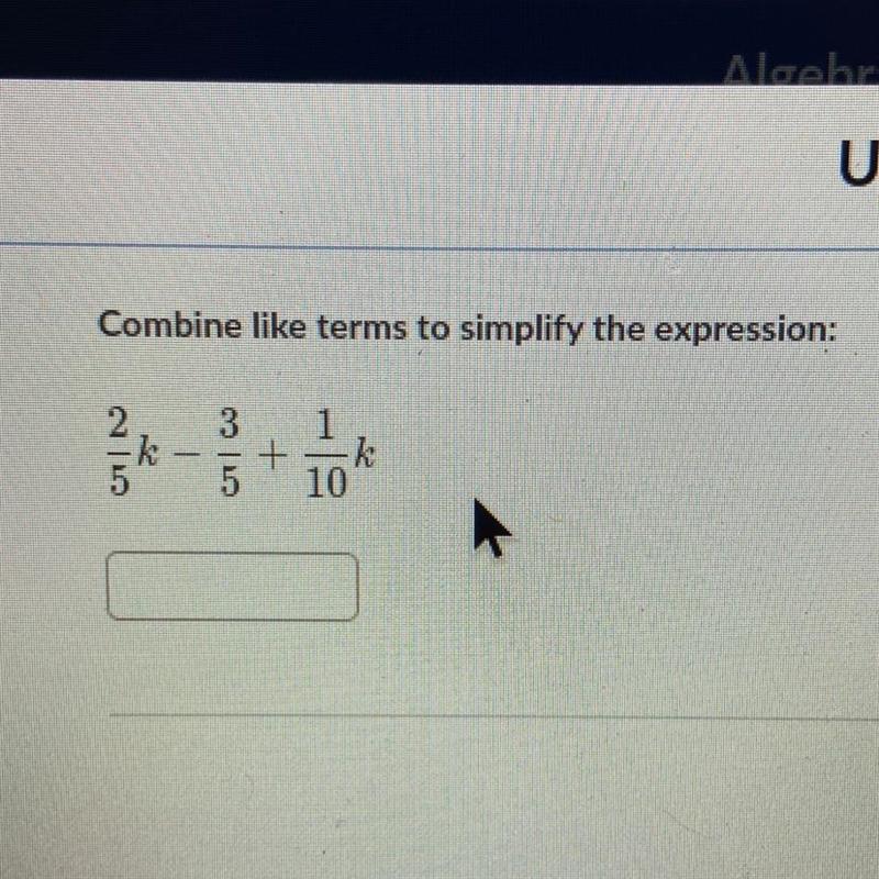 Combine like terms to simplify the expression! Pls help me quick!!-example-1