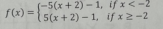 Which function would represent the absolute value function that is equivalent to this-example-1