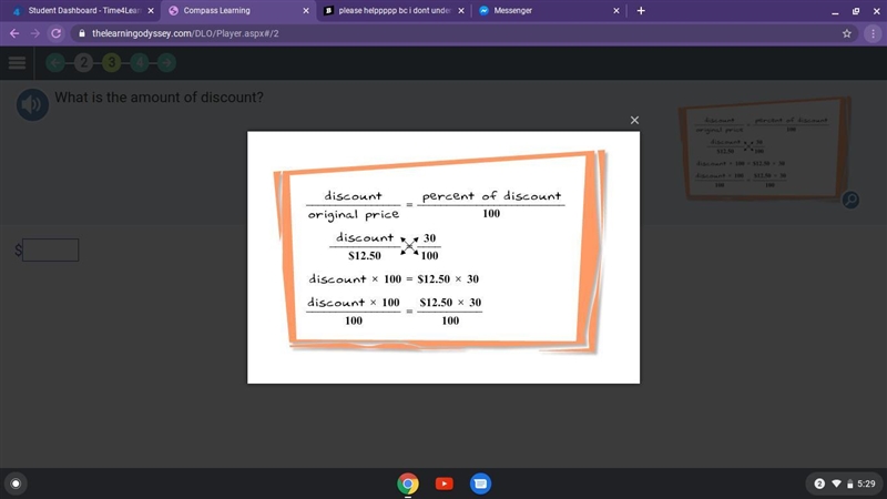 What is the amount of the discount-example-1