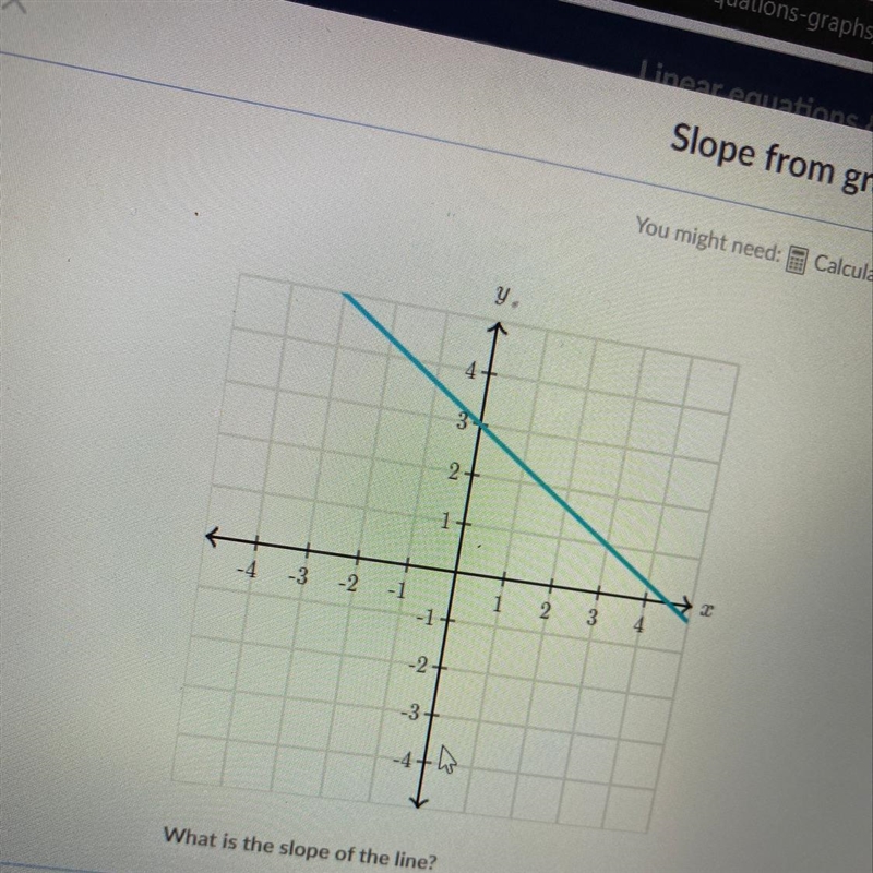 What is the slope ? Please help-example-1