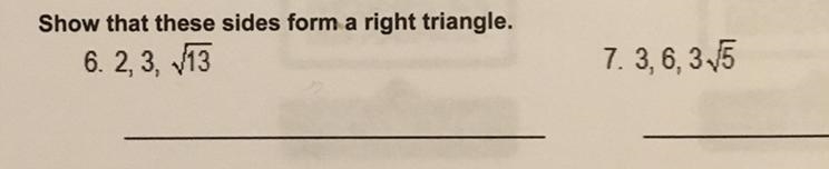 How would I show that they would a right triangle-example-1