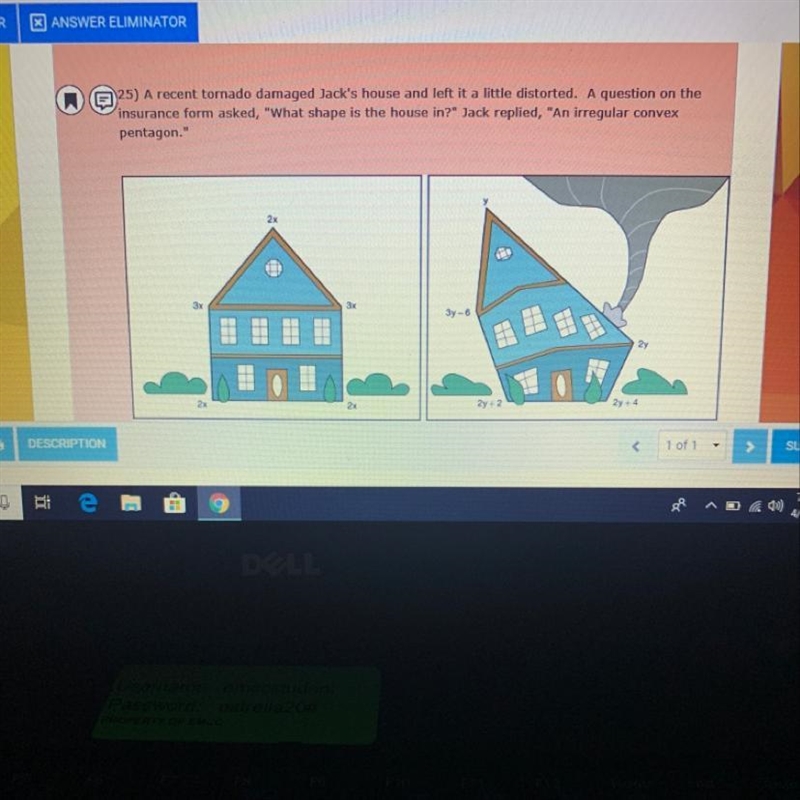 The sum of the measures of the interior angles of the 5-sided house is 540 degrees-example-1