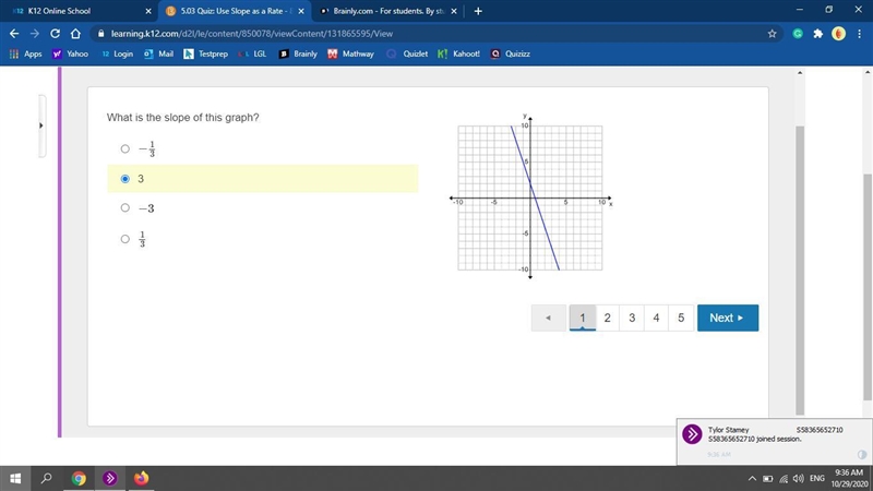 Please help me I will give you the brain thing and extra points. What is the slope-example-1