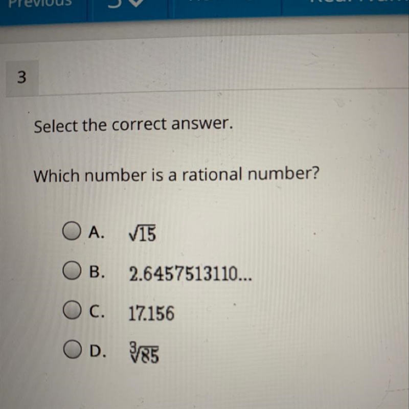 Which number is a rational number?-example-1